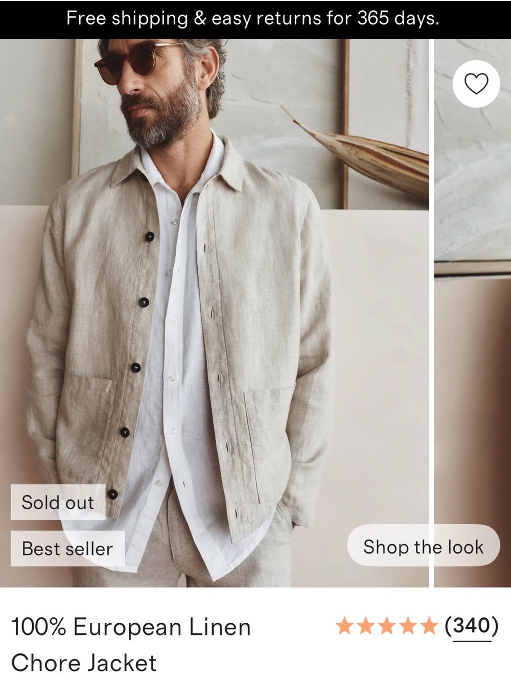 Men’s XL Quince 100% Chore Jacket